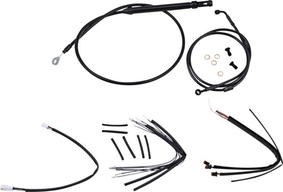 Extended Black Control Cable Kit for 18" Gorilla Bars - Image 2