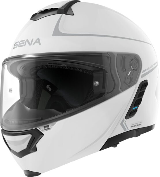 Sena Impulse Smart Flip Up Helmet w/ Bluetooth White Medium
