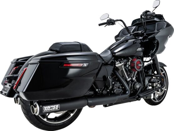 Vance & Hines Supersport Slip-On Mufflers Black For Harley Touring