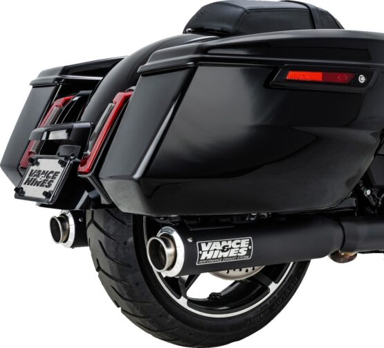 Vance & Hines Supersport Slip-On Mufflers Black For Harley Touring - Image 2