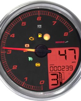 4.5" Multifunction Speedometer For Tank Mounted H-D Models w/ 5" Cup