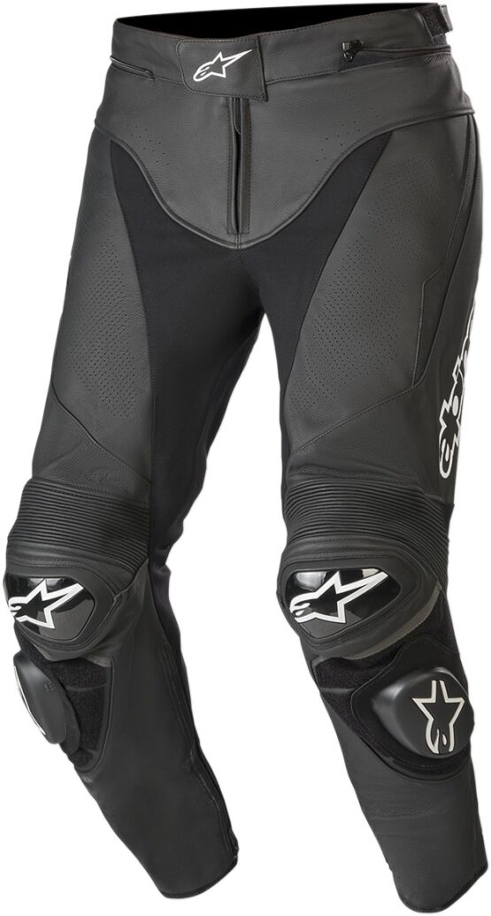 Track v2 Leather Street Motorcycle Pants Black/White US 46