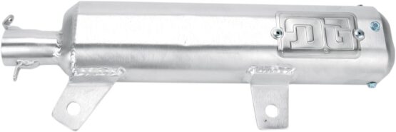 Oval Brushed Aluminum Muffler Silencer