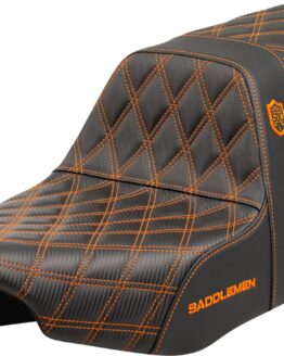 Saddlemen Pro Series SDC Performance Seat Orange Stitch FLT/FLH 23-24