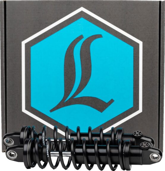 Legend Suspension REVO-A 12in Black Heavy Duty Shocks Pair For Harley Touring