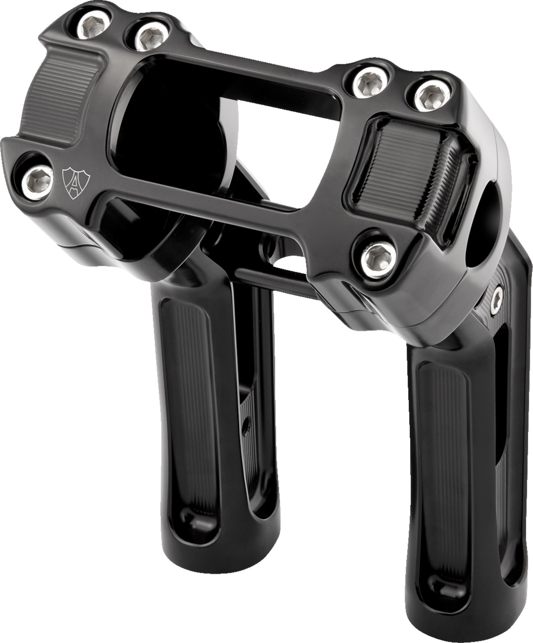 Arlen Ness Method Kickback Handlebar Riser 7in Black For Softail Gauge - Image 3