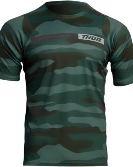 Thor Assist Short-Sleeve Jersey Camo Green Men's Large