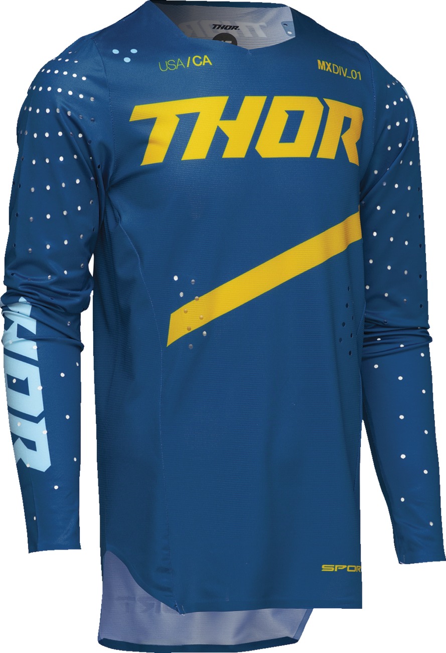 Thor Youth SPORTMODE Brave Jersey Blue Yellow Large - Image 3