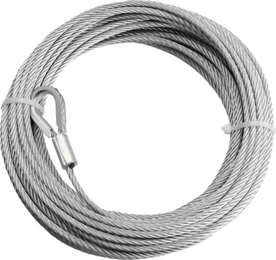 KFI Winch Cable 5/32 in x 49 ft 2000 lb Capacity Galvanized Steel