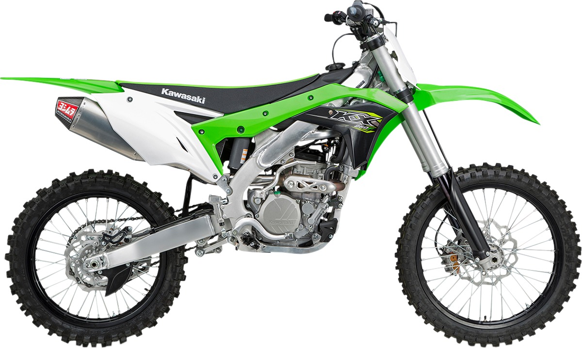 Yoshimura RS-4 Slip-On Exhaust SS-AL-CF Silver Fits 17-20 Kawasaki KX250F - Image 4