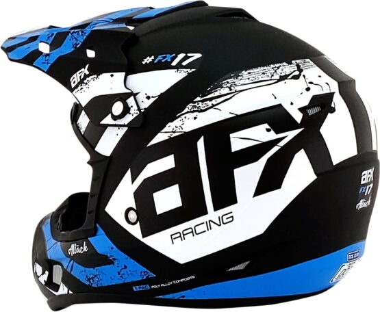 AFX FX-17 Attack MX Helmet XL Blue Black Matte Unisex - Image 4