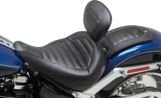 Tuck and Roll Vinyl Solo Seat w/Backrest - Image 2