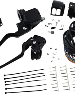 Drag Specialties Handlebar Control Kit Black Harley-Davidson 96-11
