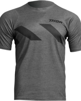 Thor Assist Hazard Short-Sleeve Jersey XL Black Heather Charcoal Men's