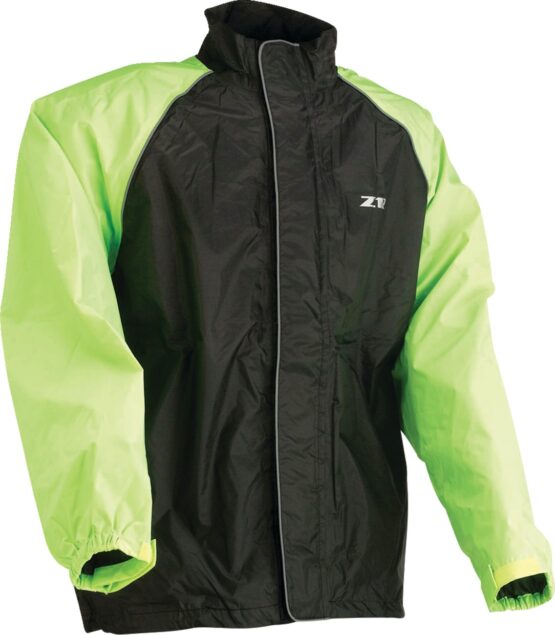 Z1R Men's 3XL Waterproof Rain Jacket Black/Hi-Vis Yellow