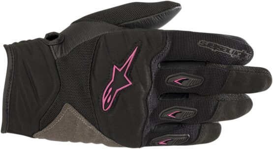 Women's Shore Street Riding Gloves Black/Pink Small