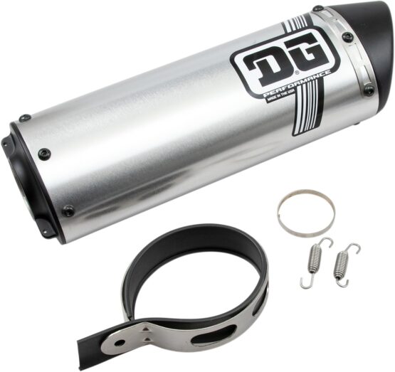 Universal V2 Slip On Exhaust Muffler w/ 1-1/4" Inlet - Image 3