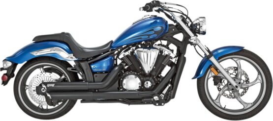 Twin Slash Staggered Black Full Exhaust