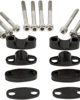 EMGO Aluminum Handlebar Riser Kit 7/8in Black