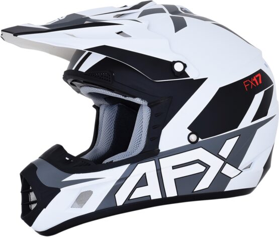 FX-17 Full Face Offroad Helmet Matte White X-Large - Image 7