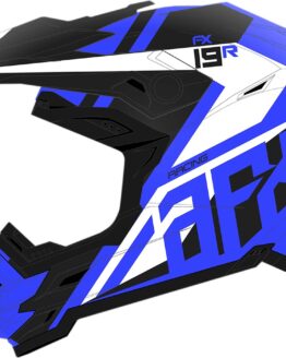 FX-19R Racing Full Face Offroad Helmet Matte Blue/White Medium