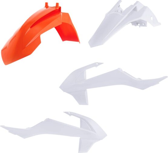 Acerbis Plastic Kit KTM 65 SX 2016-2023 GasGas MC 65 2021-2023 Orange White
