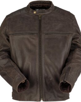 Z1R Indiana Leather Jacket Brown 3XL Men's