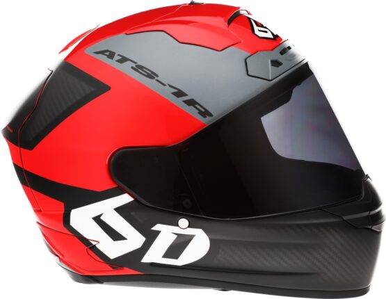 6D ATS-1R Wyman Full Face Helmet Red/Black/Gray Medium