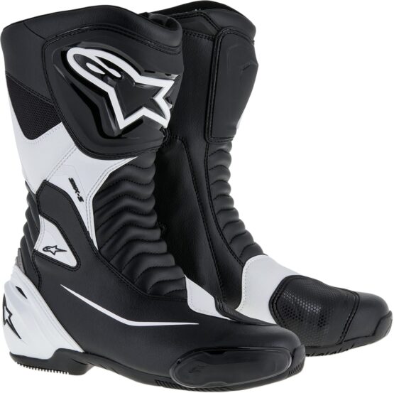 SMX-S Street Riding Boots Black/White US 6 - Image 6