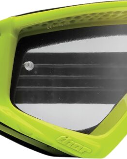 THOR Youth Combat Racer Goggles Flo Acid Black Clear Lens