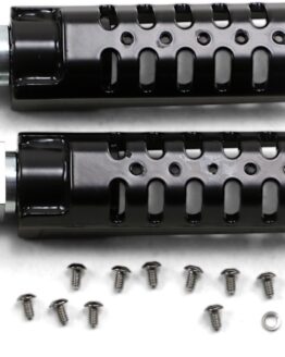 Burly Brand Razorback Pegs Rider - Black Fits M8 Softail