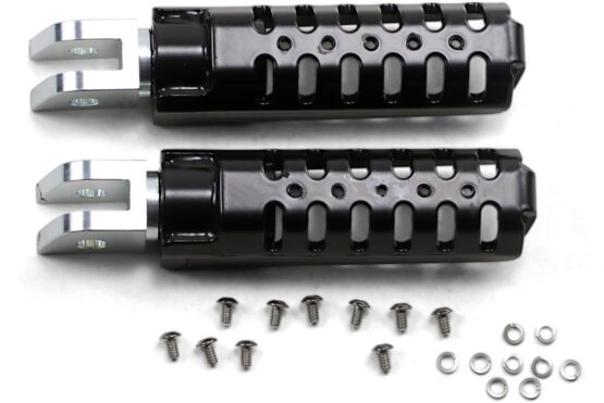 Burly Brand Razorback Pegs Rider - Black Fits M8 Softail