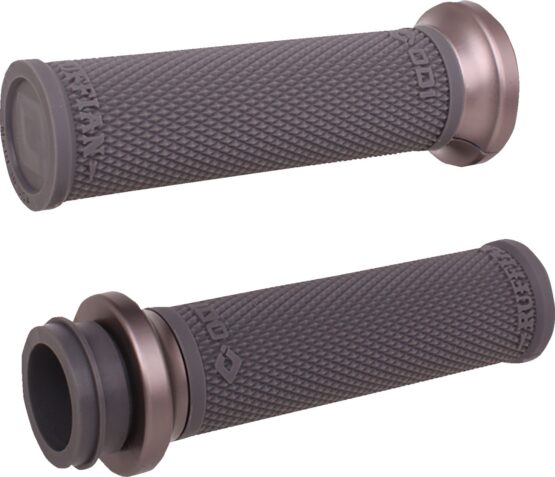 ODI Ruffian Lock-On Street Grips Graphite Gun Metal 1in TBW Harley