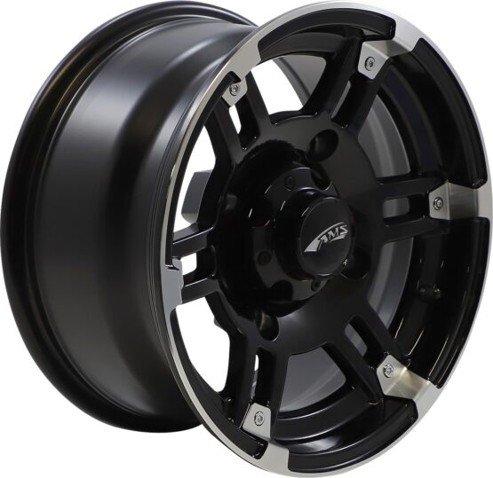 AMS Roll'n 104 Wheel 14x7 4/156 Black Gloss Machined Front/Rear