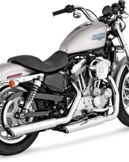 3" Twin Slash Cut Chrome Slip On Exhaust