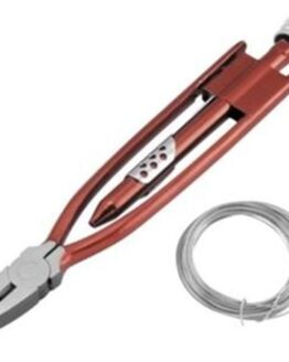 BikeMaster Safety Wire Pliers w/ 25' Stainless Wire - Large 9"