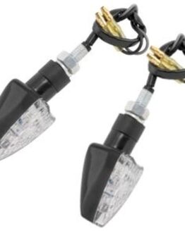 LED Turn Signals Black Narrow Arrow Head II Amber L.E.D.