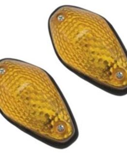 Flush Mount Mini Tear Drop Marker Lights - Amber