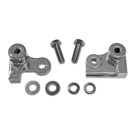 Chrome Rear Lowering Block Kit