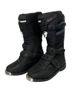 Blitz Xp Dirt Bike Boots - Black Mx Sole Us Size Youth 04