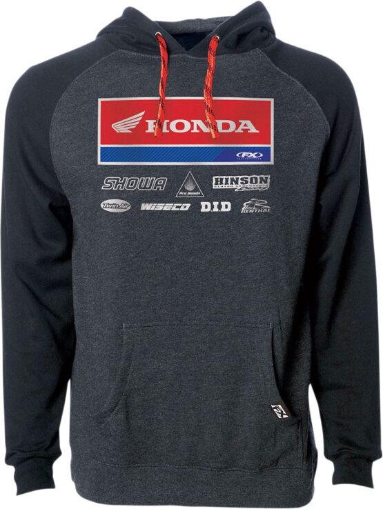 Factory Effex Honda 21 Racewear Hoodie Charcoal/Black Men's Large