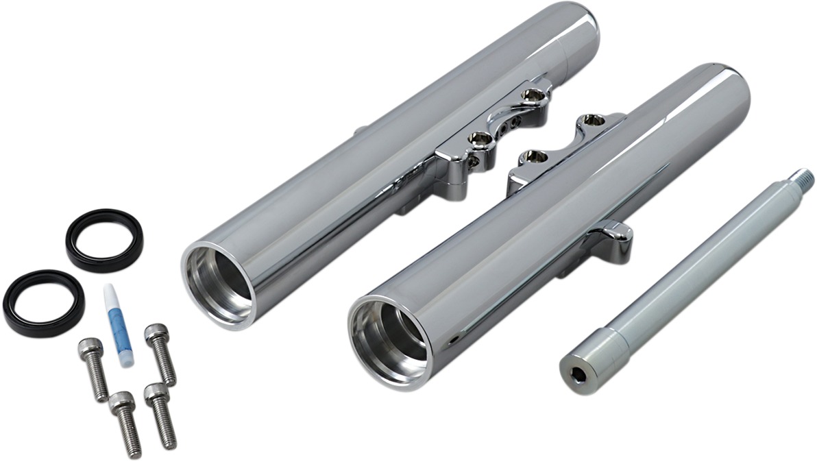 Arlen Ness Hot Leg Fork Legs Chrome Smooth Dual Disc - Image 3