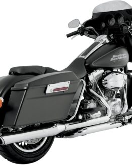 4" Slash Round Chrome Dual Slip On Exhaust
