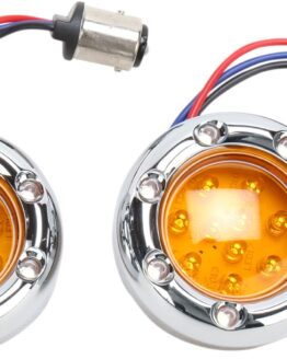 Arlen Ness Fire Ring LED Light, Amber, 1157 base