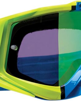 Sniper Pro Blue / Lime / Fluorescent Yellow Divide Goggles - Blue Dual Lens