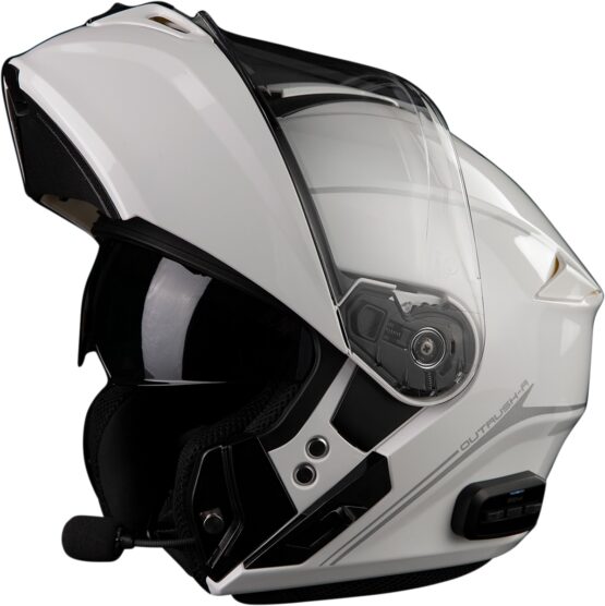 Sena Outrush R Bluetooth Flip-Up Helmet Gloss White Medium