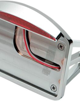 Drag Specialties Side Mount Half-Moon LED Taillight/License Plate Mount