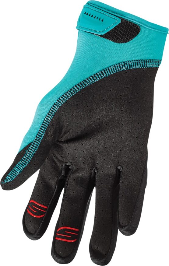 Circuit Perforated Watercraft Gloves - Black/Aqua Unisex Adult X-Large - Image 3