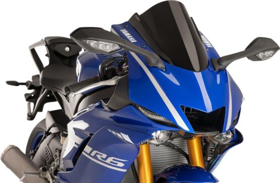 PUIG Z-Racing Windscreen Black For Yamaha YZF-R7 2022, 2024-2025