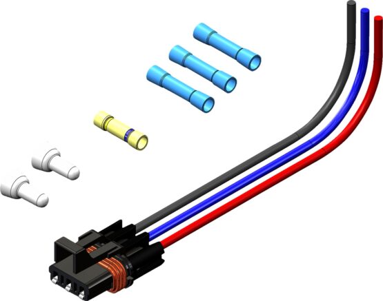 KFI 3-Pin Wire Harness Pigtail 12" Fits Polaris Pulse System